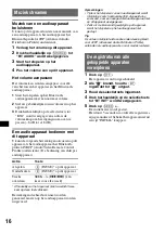 Предварительный просмотр 126 страницы Sony MEXBT2600 - Bluetooth CD Receiver Operating Instructions Manual