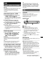 Preview for 133 page of Sony MEXBT2700 - CD Receiver With Bluetooth Hands-Free Operating Instructions Manual