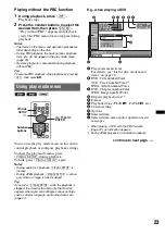 Preview for 23 page of Sony MEXDV2200 - DVD/SACD/CD Receiver Operating Instructions Manual