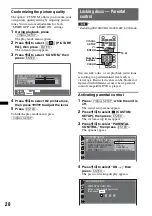 Preview for 28 page of Sony MEXDV2200 - DVD/SACD/CD Receiver Operating Instructions Manual