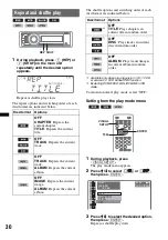 Preview for 30 page of Sony MEXDV2200 - DVD/SACD/CD Receiver Operating Instructions Manual