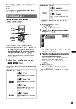 Preview for 31 page of Sony MEXDV2200 - DVD/SACD/CD Receiver Operating Instructions Manual