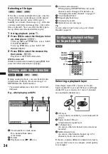 Preview for 34 page of Sony MEXDV2200 - DVD/SACD/CD Receiver Operating Instructions Manual