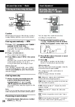 Preview for 36 page of Sony MEXDV2200 - DVD/SACD/CD Receiver Operating Instructions Manual