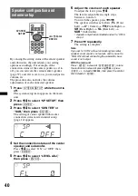 Preview for 40 page of Sony MEXDV2200 - DVD/SACD/CD Receiver Operating Instructions Manual