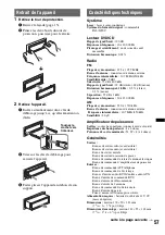 Preview for 119 page of Sony MEXDV2200 - DVD/SACD/CD Receiver Operating Instructions Manual