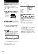 Preview for 20 page of Sony MG110 Operating Instructions Manual