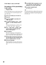 Preview for 22 page of Sony MG110 Operating Instructions Manual