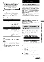 Preview for 27 page of Sony MG110 Operating Instructions Manual