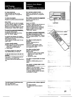 Предварительный просмотр 21 страницы Sony MHC-1750 - Hifi Bookshelf System Operating Instructions Manual