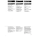 Preview for 17 page of Sony MHC-3500 - Mini Hi-fi Bookshelf System Operating Instructions Manual