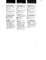 Preview for 25 page of Sony MHC-3500 - Mini Hi-fi Bookshelf System Operating Instructions Manual