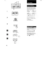 Предварительный просмотр 40 страницы Sony MHC-3500 - Mini Hi-fi Bookshelf System Operating Instructions Manual