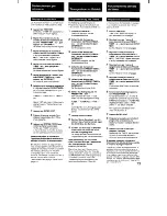 Preview for 73 page of Sony MHC-3500 - Mini Hi-fi Bookshelf System Operating Instructions Manual