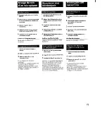 Preview for 79 page of Sony MHC-3500 - Mini Hi-fi Bookshelf System Operating Instructions Manual