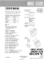 Предварительный просмотр 2 страницы Sony MHC-5500 Service Manual