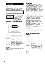 Preview for 2 page of Sony MHC-BX2 Operating Instructions Manual