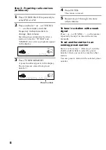 Preview for 8 page of Sony MHC-BX2 Operating Instructions Manual