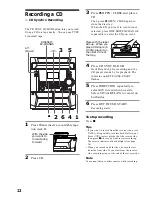 Preview for 12 page of Sony MHC-BX3 Operating Instructions Manual