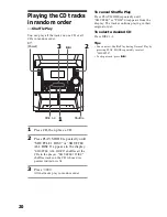 Предварительный просмотр 20 страницы Sony MHC-BX3 Operating Instructions Manual