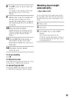 Preview for 25 page of Sony MHC-BX3 Operating Instructions Manual