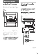 Предварительный просмотр 27 страницы Sony MHC-BX3 Operating Instructions Manual