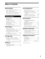 Preview for 3 page of Sony MHC-BX5 Operating Instructions Manual