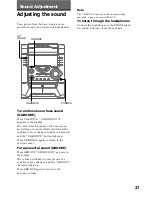 Preview for 27 page of Sony MHC-BX5 Operating Instructions Manual