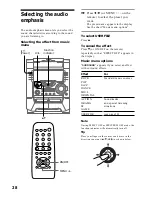 Предварительный просмотр 28 страницы Sony MHC-BX5 Operating Instructions Manual