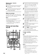 Preview for 34 page of Sony MHC-BX5 Operating Instructions Manual