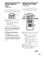 Предварительный просмотр 35 страницы Sony MHC-BX5 Operating Instructions Manual