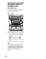 Предварительный просмотр 12 страницы Sony MHC-BX6AV Operating Instructions Manual