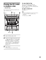 Preview for 23 page of Sony MHC-BX6AV Operating Instructions Manual