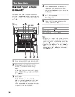 Preview for 26 page of Sony MHC-BX6AV Operating Instructions Manual