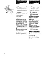 Предварительный просмотр 28 страницы Sony MHC-C70 Operating Instructions Manual