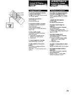 Preview for 29 page of Sony MHC-C70 Operating Instructions Manual