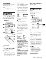 Предварительный просмотр 17 страницы Sony MHC-C7EX Operating Instructions Manual