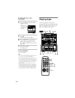 Предварительный просмотр 16 страницы Sony MHC-D60 Operating Instructions Manual