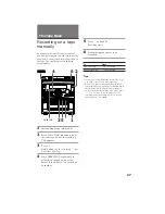 Предварительный просмотр 27 страницы Sony MHC-D90AV Operating Instructions Manual