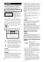 Preview for 2 page of Sony MHC-DP700 Operating Instructions Manual