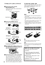 Preview for 8 page of Sony MHC-DP700 Operating Instructions Manual