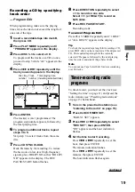 Preview for 19 page of Sony MHC-DP700 Operating Instructions Manual