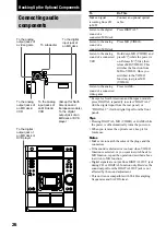 Preview for 26 page of Sony MHC-DP700 Operating Instructions Manual