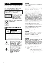 Preview for 2 page of Sony MHC-DX20 Operating Instructions Manual