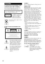 Предварительный просмотр 2 страницы Sony MHC-DX20 Operating Instructions Manual