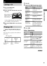 Предварительный просмотр 9 страницы Sony MHC-DX20 Operating Instructions Manual