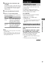 Preview for 17 page of Sony MHC-DX20 Operating Instructions Manual