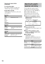 Preview for 18 page of Sony MHC-DX20 Operating Instructions Manual