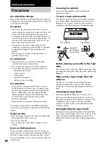 Предварительный просмотр 24 страницы Sony MHC-DX20 Operating Instructions Manual