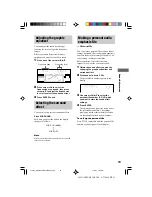 Предварительный просмотр 19 страницы Sony MHC-DX50 Operating Instructions Manual